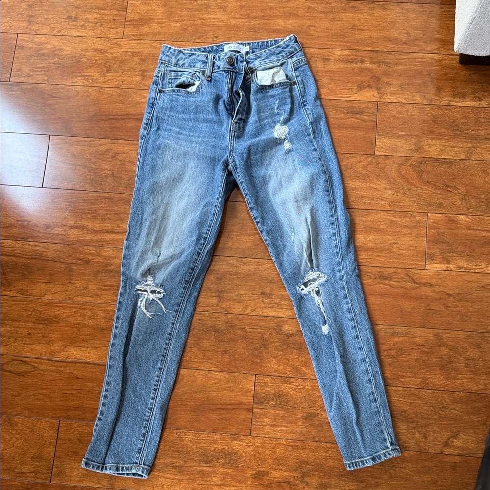 Distressed Blue Women's Jeans